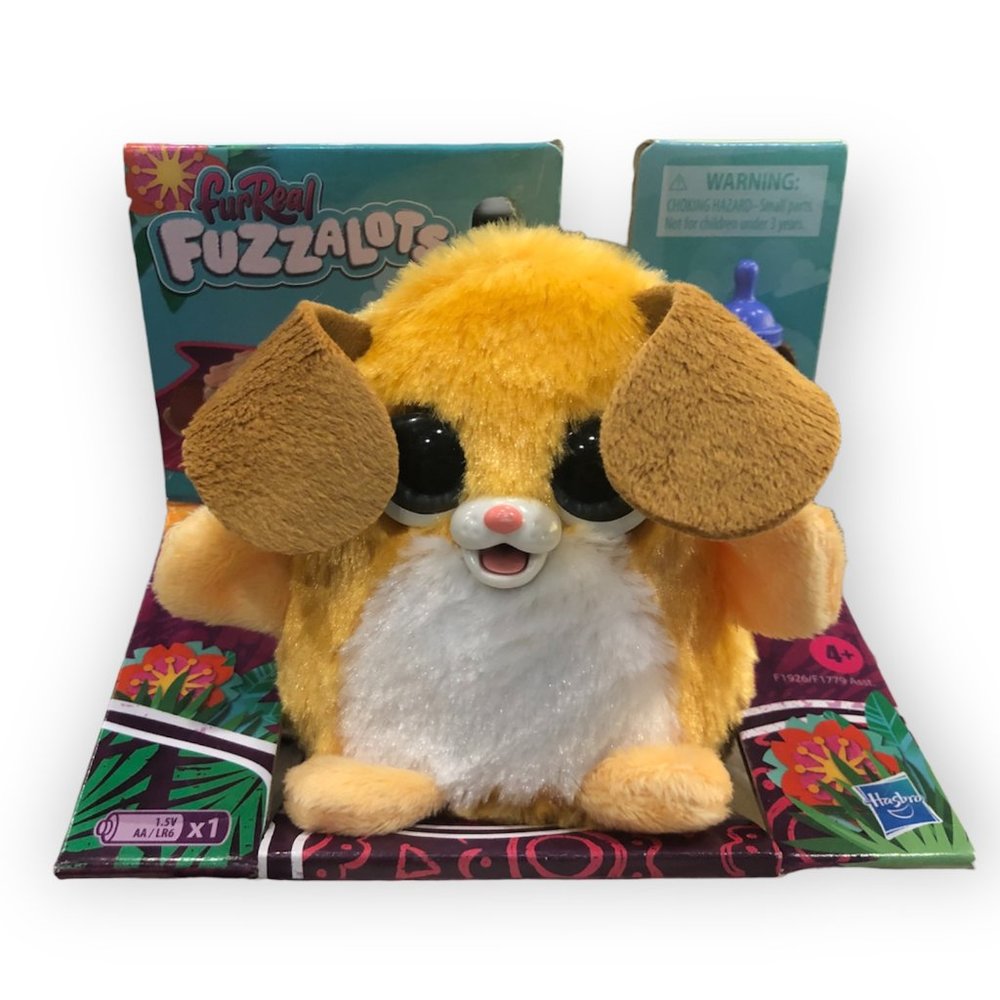 FurReal Fuzzalots Puppy Color Change Interactive Pet Feeding Toy Lights Sounds